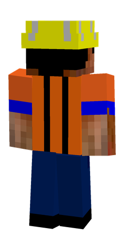 Black skin: body, back render
