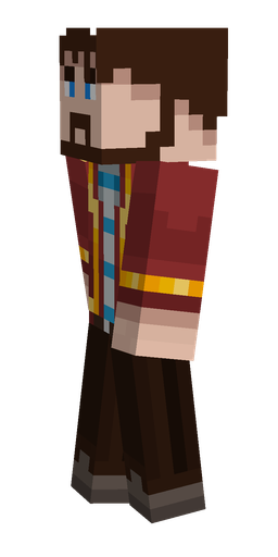Black skin: body, left side render