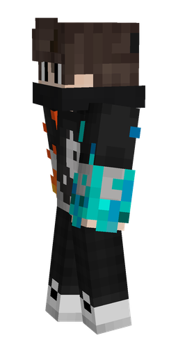 Black skin: body, left side render