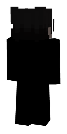 Black skin: body, back render