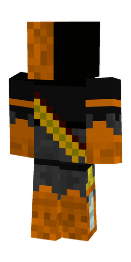 Black skin: body, back render