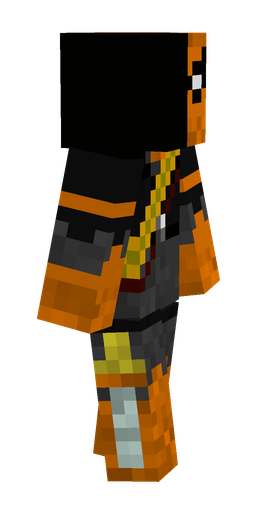 Black skin: body, right side render