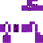 Purple skin: raw texture render