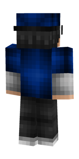 Black skin: body, back render