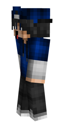 Black skin: body, left side render