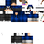 Black skin: raw texture render