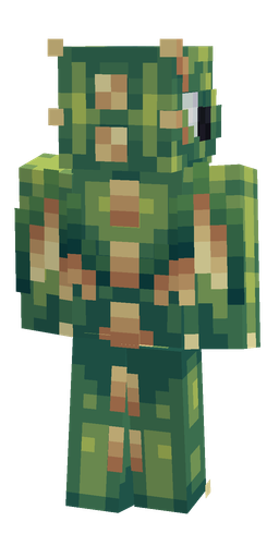 Blue skin: body, back render
