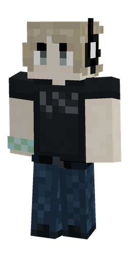 Black skin: body, front render