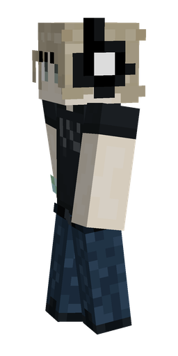 Black skin: body, left side render
