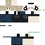 Black skin: raw texture render