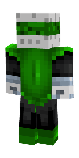 Black skin: body, back render