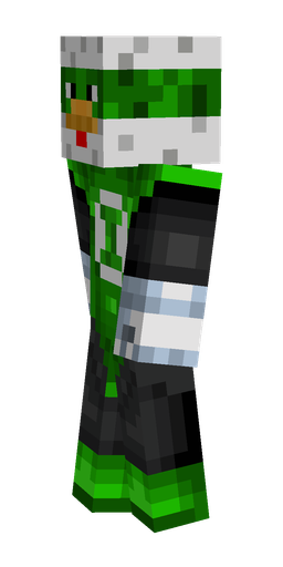 Black skin: body, left side render