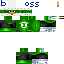 Black skin: raw texture render