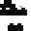 Black skin: raw texture render