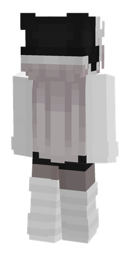 Black skin: body, back render