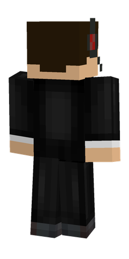 Black skin: body, back render