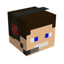 Black skin: head render