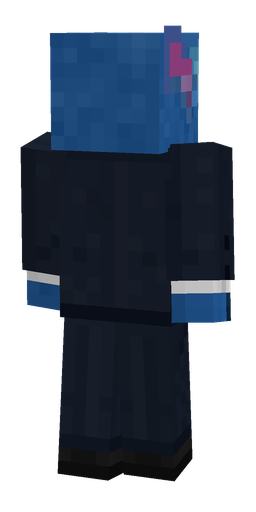 Blue skin: body, back render