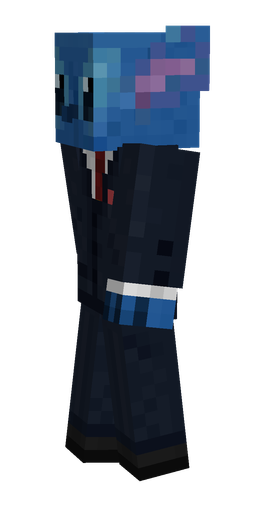 Blue skin: body, left side render