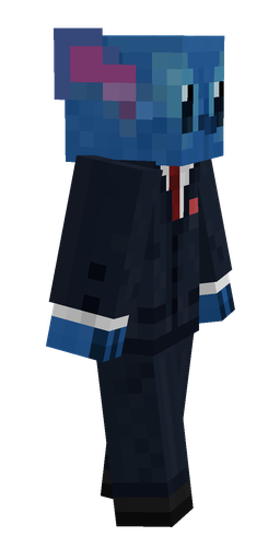 Blue skin: body, right side render