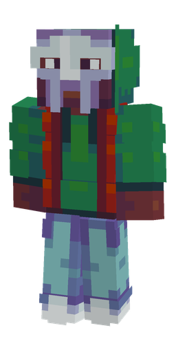 Blue skin: body, front render