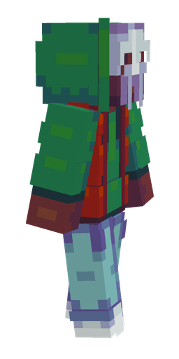 Blue skin: body, right side render