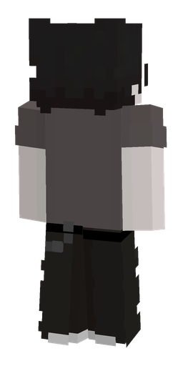 Black skin: body, back render