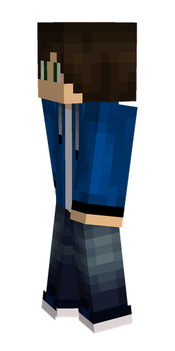 Black skin: body, left side render