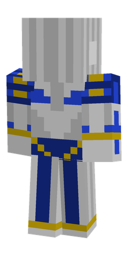 Blue skin: body, back render