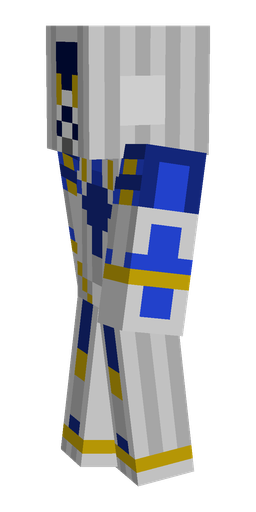Blue skin: body, left side render