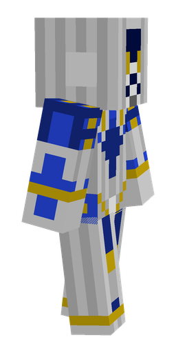 Blue skin: body, right side render