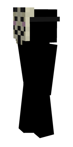 Black skin: body, left side render