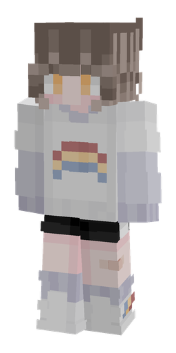 Blue skin: body, front render