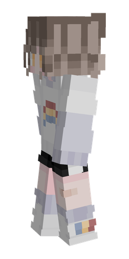 Blue skin: body, left side render