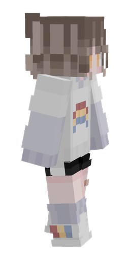 Blue skin: body, right side render