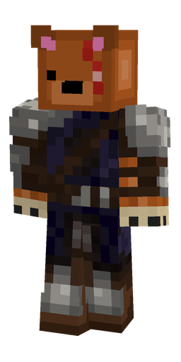 Brown skin: body, front render