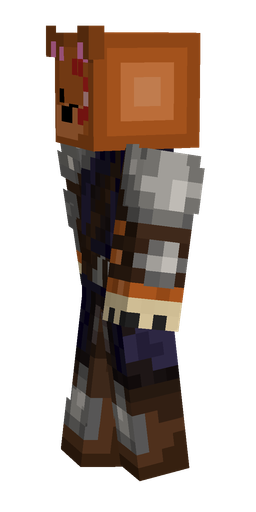 Brown skin: body, left side render