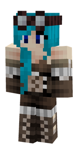 Blue skin: body, front render