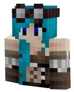 Blue skin: bust render
