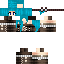 Blue skin: raw texture render