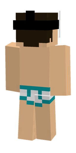 Black skin: body, back render