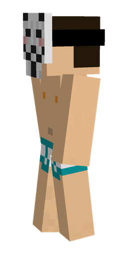 Black skin: body, left side render
