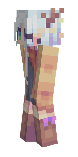 Blue skin: body, left side render