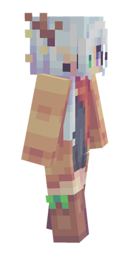 Blue skin: body, right side render