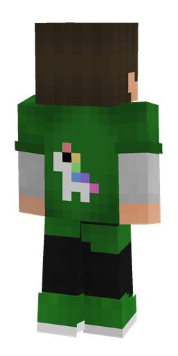 Black skin: body, back render