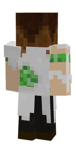 Black skin: body, back render