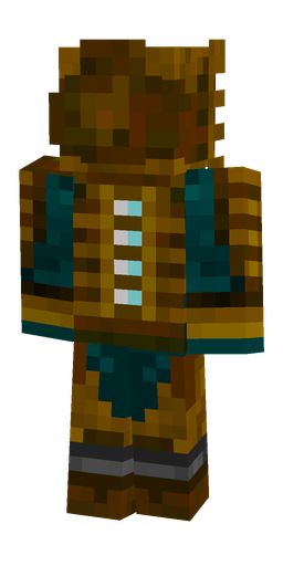 Black skin: body, back render