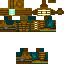 Black skin: raw texture render