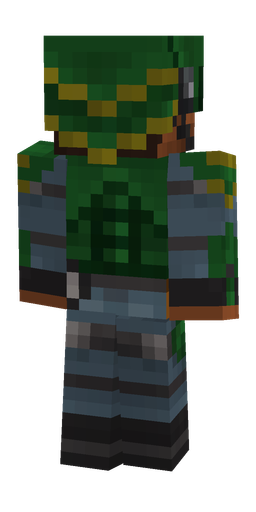 Black skin: body, back render