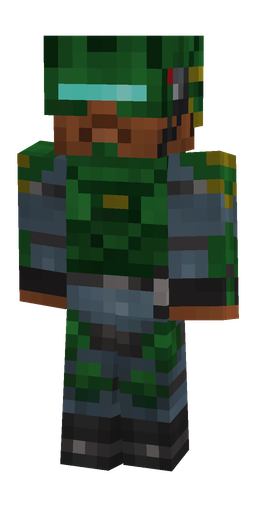 Black skin: body, front render